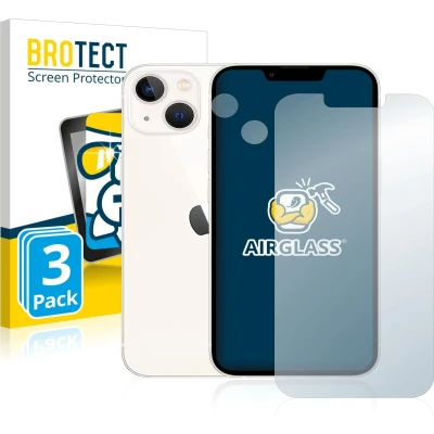 Afbeelding van BROTECT Screenprotector voor Apple iPhone 13 (Voor+Camera) Folie Beschermfolie Beschermglas transparant (3 Stuks)
