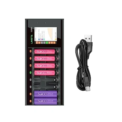 Afbeelding van ISDT N8 Batterijlader NiMH, NiCd, NiZn, Li ion, LiHV, LiFePO AA (penlite), AAA (potlood), 14500, 10440