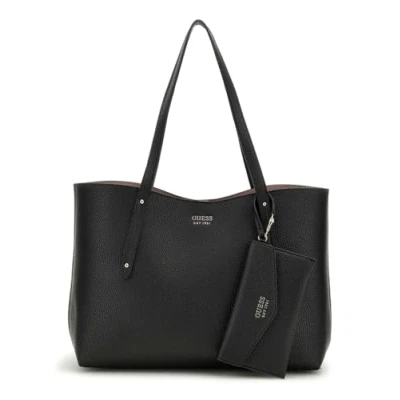 Afbeelding van GUESS Shopper Brenton Tote Black Zwart
