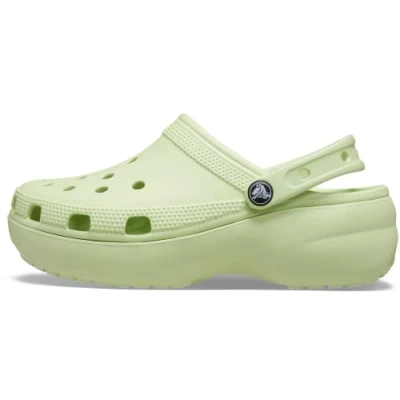 Afbeelding van Crocs Classic Platform Clogs Damesklompen met verhoogde zool, Celery, 37/38 EU