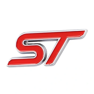 Afbeelding van 1 stuks ST Embleem Auto Sticker Van Toepassing op Body Bagage en Andere Items Accessoires (rood zilver)