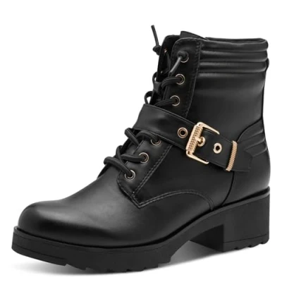 Afbeelding van MARCO TOZZI Dames Bootie Laced 2 25210 43 enkellaarsjes, zwart, 36 EU