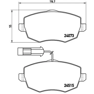 Afbeelding van Brembo Remblokset P 23 128