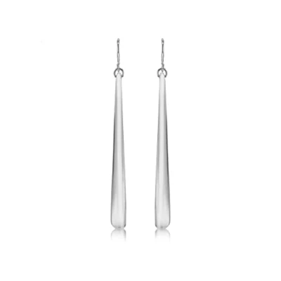 Afbeelding van Tuscany Silver Oorbellen Sterling zilver 85,5 mm lang gegradueerde elektrovorm, Voor Dames