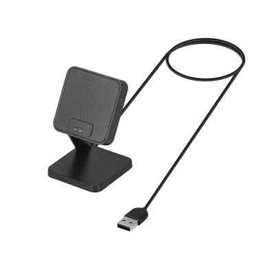 Afbeelding van kwmobile USB oplaadstandaard compatibel met Xiaomi Mi Band 8 Pro Oplader voor smartwatch In zwart