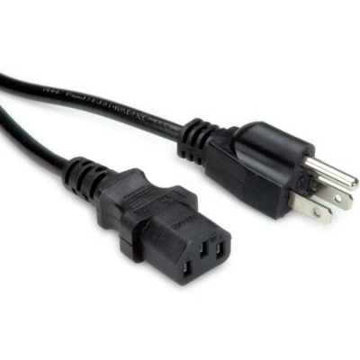 Afbeelding van Secomp Voedingskabel IEC 60320 C13 naar NEMA 5 15 (M) (1.80 m), Stroomkabel
