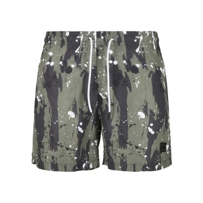 Afbeelding van Urban Classics Pattern Zwemshorts, Heren, Maat: 5XL, White dot camo aop