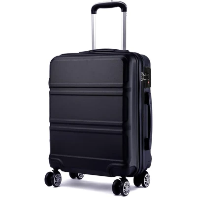 Afbeelding van 4 dubbele wielen, trolley, koffer, harde schaal, ABS, reiskoffer, rolkoffer
