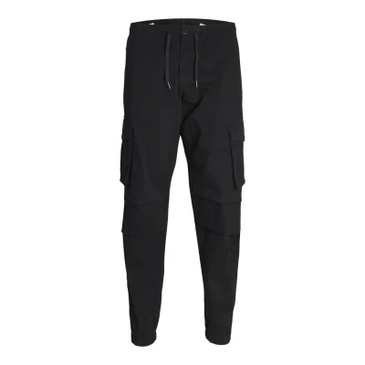 Afbeelding van Jack &amp; Jones Jpstkane Jjnoah Cuffed Cargobroek, Heren, Maat: Medium, Black