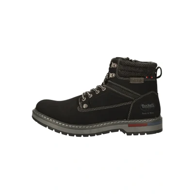 Afbeelding van Dockers by Gerli Veterboots schwarz, Heren, Maat: 41, Schwarz Hoogwaardig imitatieleer