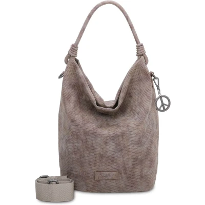 Afbeelding van Fritzi aus Preußen Handtas Schoudertas Bo03 Sunny Hobo Bag Old Wood Bruine