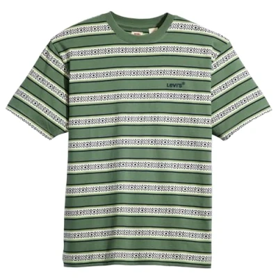 Afbeelding van Levi&#039;s TAB Vintage TEE Tshirt basic, Heren, Maat: Small, Otis geo stripe dark forest