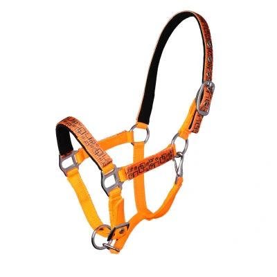 Afbeelding van MHS Halster &quot;Neon Squares&quot; Mini Jaarling Oranje