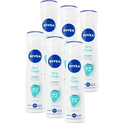 Afbeelding van 6x Nivea Deodorant Spray Dry Fresh 150 ml