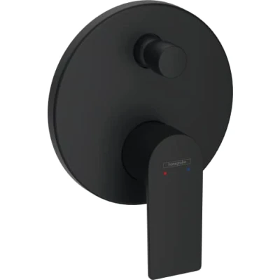 Afbeelding van Hansgrohe rebris e eengreeps inbouw badmengkraan met zekerheidscombinatie mat zwart 72469670