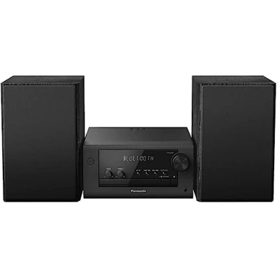 Afbeelding van Panasonic SC PM704EG K Compact Micro HiFi Stereosysteem met CD, DAB+/FM radio, USB en Bluetooth, 80 W luidsprekers, basregeling, zwart