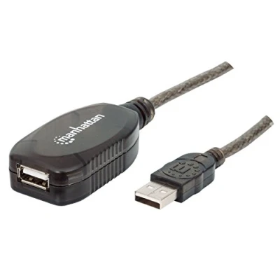 Afbeelding van Manhattan USB Repeater 2.0 A 10m Black Black, 150248
