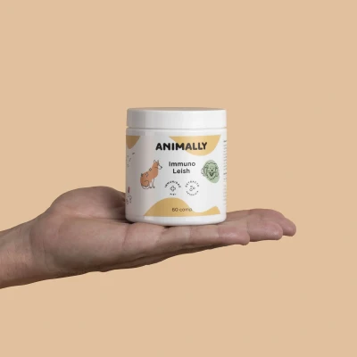 Afbeelding van Animally Biologische Dieren supplement Immuno Leish honden met verzwakt immuunsysteem 60 tab
