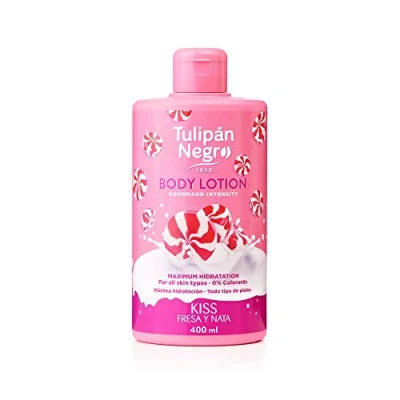 Afbeelding van Tulipan Black, Strawberry Body Lotion and Cream maximum hydration, 400 ml