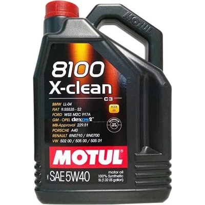 Afbeelding van Motorolie MOTUL 8100 X CLEAN 5W40 C3 5L