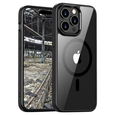 Afbeelding van JT Berlin Pankow Hybrid MagSafe Backcover Apple iPhone 15 Pro Zwart, Transparant compatible