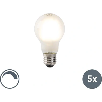 Afbeelding van LUEDD Set van 5 dimbare E27 LED lampen mat glas 4W 320 lm 2700K