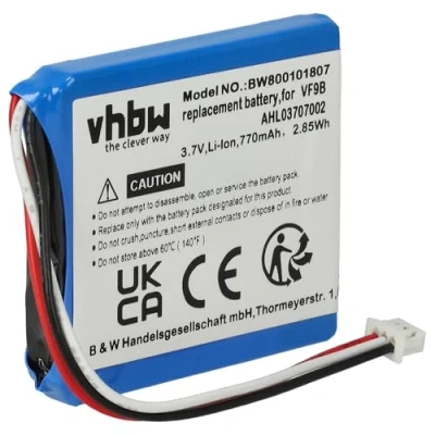Afbeelding van vhbw Accu compatibel met Tomtom Start, Start 20, Easy, 1EX00, 2, 4EX0.001.11 GPS Navigation Navi (770 mAh, 3,7 V, Li Ion)