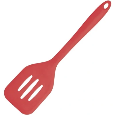 Afbeelding van Vogue siliconen flexibele geperforeerde bakspaan rood 31cm