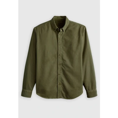 Afbeelding van Levi&#039;s Authentic Overhemd, Heren, Maat: XS, Cycle olive garment dye