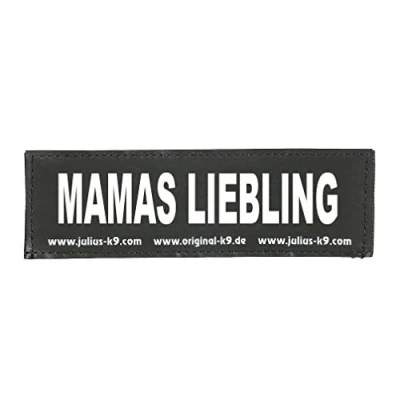 Afbeelding van Julius K9 Verwisselbare haak &amp; lus patches, Mamas Liebling, Small, Zwart