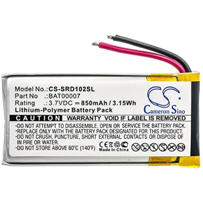 Afbeelding van CS SRD102SL Baterie 850mAh compatibel met [CARDO] Packtalk Duo, Scala Rider Packtalk, SRPT0102 vervangt BAT00007