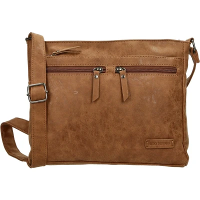 Afbeelding van Bicky bernard Schoudertas Camel Cognac Tassen dames crossbody tas