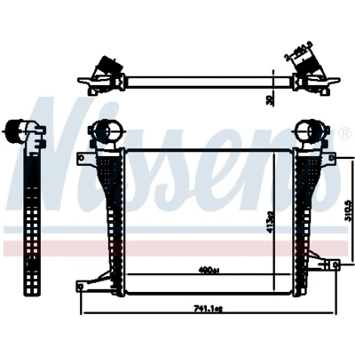 Afbeelding van Nissens Interkoeler 961124