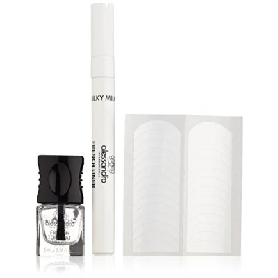 Afbeelding van alessandro French Liner Set Milky White, per stuk verpakt (1 x 5 ml + 3,2 ml)