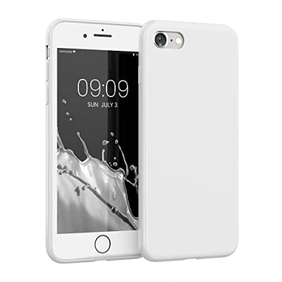 Afbeelding van kwmobile telefoonhoesje geschikt voor Apple iPhone SE (2022) / (2020) 8 7 Hoesje smartphone Precisie camera uitsnede In mat wit