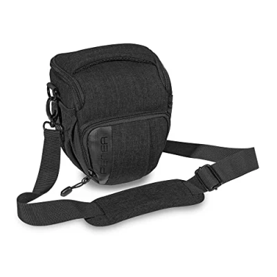 Afbeelding van PEDEA Camera Tas *Fashion* Zwart 17 x 20 13cm (BxHxD) Cameratas voor spiegelreflexcamera&#039;s klein schoudertas systeemcamera
