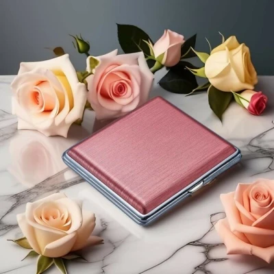 Afbeelding van Sigarettendoosje Roze 20 Sigaretten Sigarettenhouder