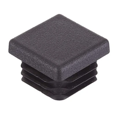Afbeelding van 16 stuks Verschillende maten Vierkante buis geribbelde inzetstukken eindkappen stoppers pluggen voor tafelstoel en meubelpoten van Lifeswonderful (16 mm, zwart)