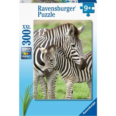Afbeelding van Ravensburger puzzel Zebra liefde Legpuzzel 300 stukjes