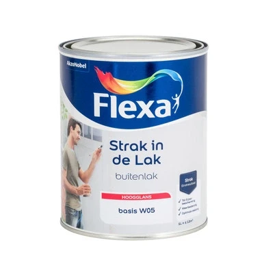 Afbeelding van Flexa Strak in de Lak Buitenlak Hoogglans 1 liter Mengbaar