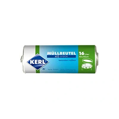 Afbeelding van KERL Vuilniszakken 16 l, 40 stuks, 45 x 55 cm
