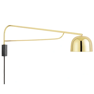 Afbeelding van Normann Copenhagen Grant Wandlamp 111cm Messing