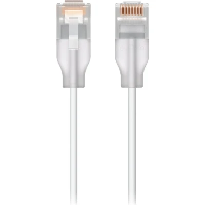 Afbeelding van Ubiquiti UACC Cable Patch EL 0.3M W, 0,3 m, Cat6, RJ 45, Doorschijnend, Wit
