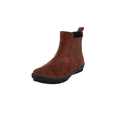 Afbeelding van Legero Tanaro licht gevoerde Gore tex enkellaarsjes voor dames, dark cognac brown 3310, 36 EU