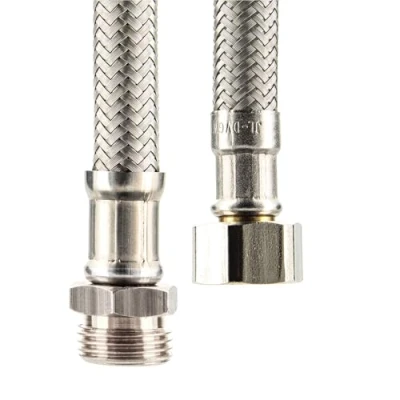 Afbeelding van tecuro aansluitslang DN 8 IG x AG, voor sanitaire installaties KTW A en DVGW 3/8 1000 mm
