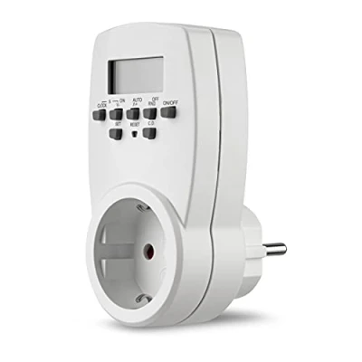 Afbeelding van REV Timer stopcontact digitaal voor binnen, 20 tijden/dag, 1800 W, willekeurige functie, wit