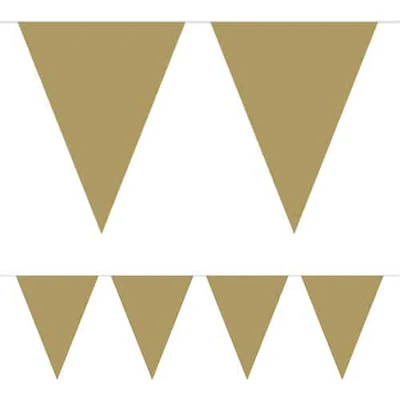 Afbeelding van Folat Mini vlaggenlijn goud 3 meter