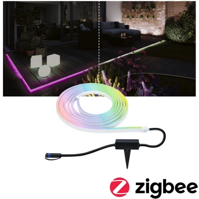 Afbeelding van Paulmann Out P+S Neon Stripe RGBW 5m IP67 94561 Verlichtingssysteem Plug&amp;Shine 22 W Wit