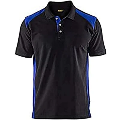 Afbeelding van Blaklader Poloshirt piqué 3324 1050 Zwart/Korenblauw M