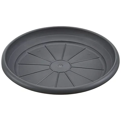 Afbeelding van scheurich 57707 Onderzetters van kunststof, metallic grijs, 30 cm diameter, 4,7 hoog,Metallic grijs